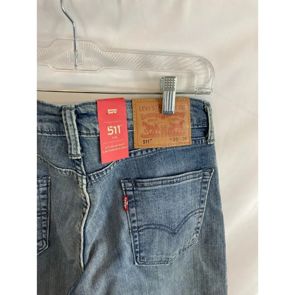 Levis 511 Slim Medium Wash Jeans size W30